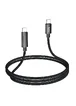Дата кабель Hoco U125 Benefit 100W Type-C to Type-C (1.2m) Black