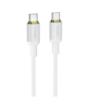 Дата кабель Hoco X128 Benefit Type-C to Type-C 60W (1m) White