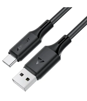 Дата кабель Acefast C17-04 USB to Type-C 3A (1.2m) Black