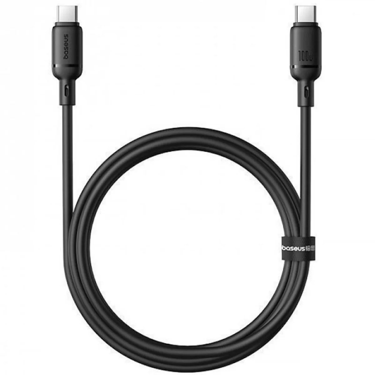 Дата кабель Baseus Silky Series OS Fast Charging Type-C to Type-C 100W (2m) (P10377704) Cluster Black