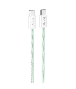 Дата кабель Hoco X104 Source 60W Type-C to Type-C (1m) Green