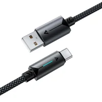 Дата кабель Acefast C19-04 USB to Type-C 3A (1.2m) Black