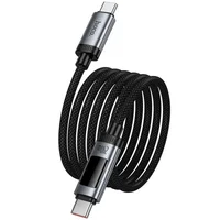 Дата кабель Hoco U148 Lord with display Type-C to Type-C 100W (1.2m) Black