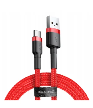 Дата кабель Baseus Cafule USB to Type-C Cable 3A (1m) (CATKLF-B) Красный