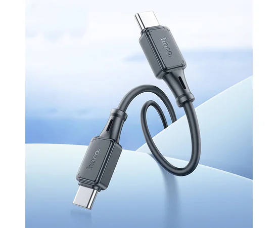 Дата кабель Hoco X101 Assistant 60W Type-C to Type-C (1m) Black