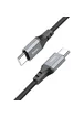 Дата кабель Hoco X86 Spear Type-C to Type-C 60W (1m) Black