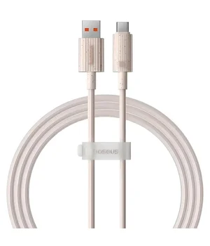 Дата кабель Baseus Habitat Series Fast Charging USB Type-C 100W (2m) (P1036020) Wheat Pink