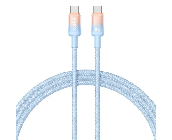 Дата кабель Baseus Discolor Series Fast Charging Type-C to Type-C 100W (1m) (P10374902) Galaxy Blue