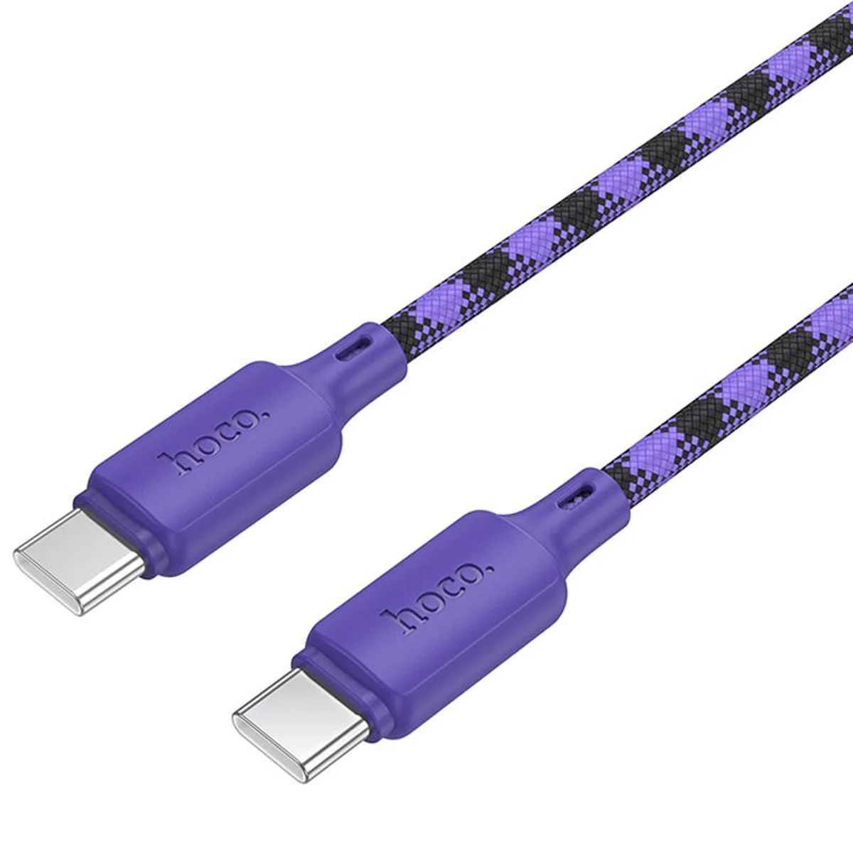 Дата кабель Hoco X116 Meridian Type-C to Type-C 60W (1m) Gradient Purple Mix