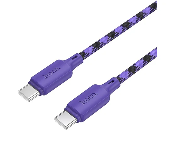 Дата кабель Hoco X116 Meridian Type-C to Type-C 60W (1m) Gradient Purple Mix