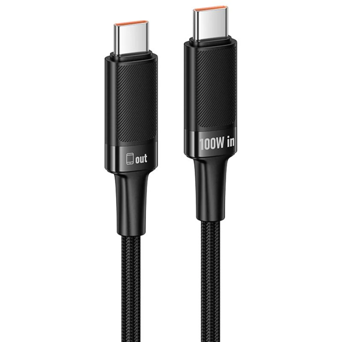 Дата кабель Hoco U153 Extreme Type-C to Type-C 100W (1.2m) Black