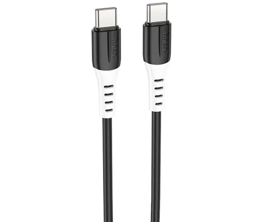Дата кабель Hoco X82 Silicone Type-C to Type-C 60W (1m) Black