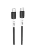 Дата кабель Hoco X82 Silicone Type-C to Type-C 60W (1m) Black