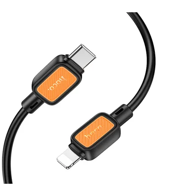 Дата кабель Hoco X108 Benefit 27W Type-C to Lightning (1m) Black