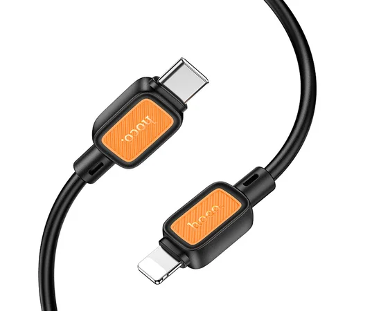 Дата кабель Hoco X108 Benefit 27W Type-C to Lightning (1m) Black