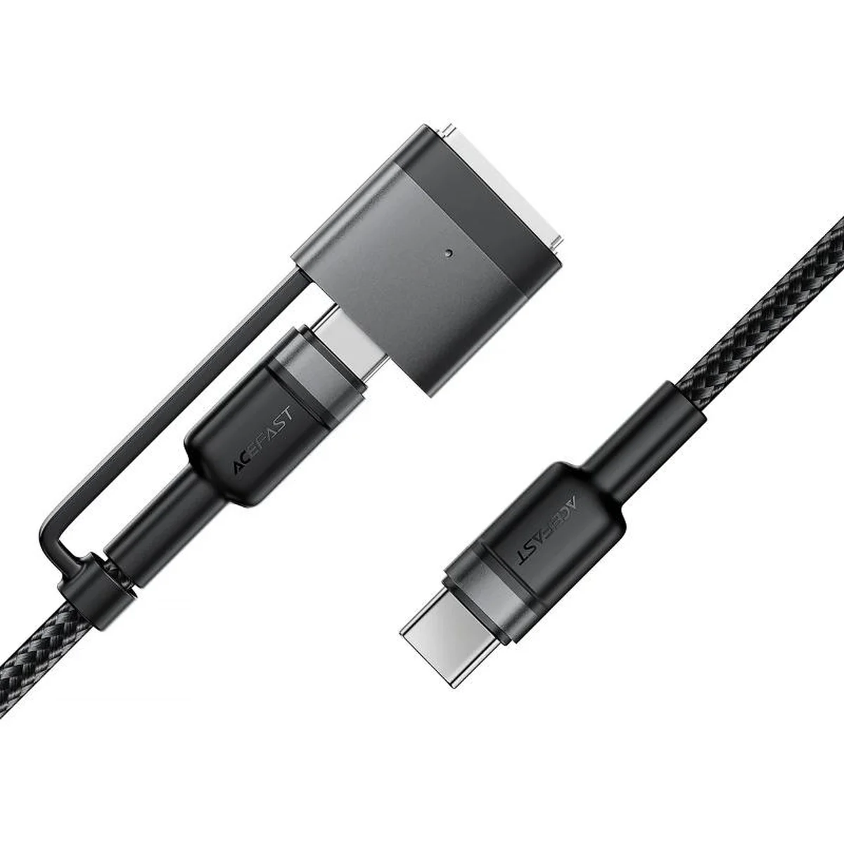 Дата кабель Acefast C22-05 2in1 Type-C to Type-C 240W/MAG3 140W (1.2m) Black