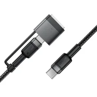 Дата кабель Acefast C22-05 2in1 Type-C to Type-C 240W/MAG3 140W (1.2m) Black