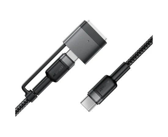 Дата кабель Acefast C22-05 2in1 Type-C to Type-C 240W/MAG3 140W (1.2m) Black