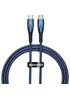Дата кабель Baseus Glimmer Series Fast Charging Type-C to Type-C 100W 1m (CADH00070) Blue