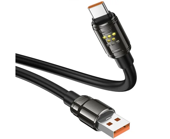 Дата кабель Hoco U143 Joy USB to Type-C 5A (1.2m) Black