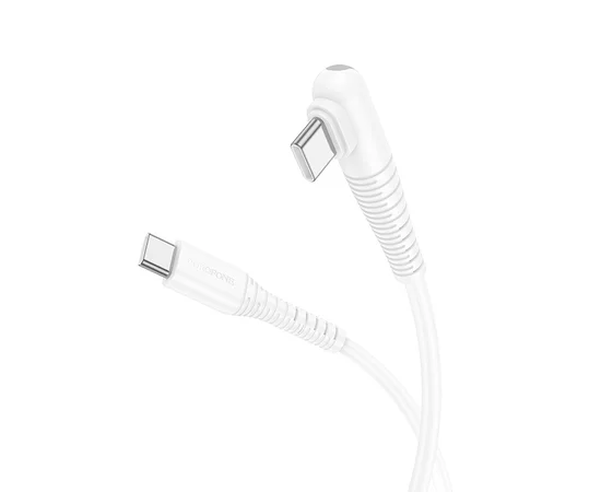 Дата кабель Borofone BX105 Corriente 60W Type-C to Type-C (1m) White