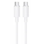 Дата кабель Borofone BX112 Lemon Type-C to Type-C 60W (1m) White