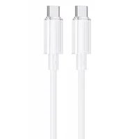 Дата кабель Borofone BX112 Lemon Type-C to Type-C 60W (1m) White