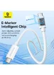 Дата кабель Baseus Superior Series 2 USB4 Full-Function Type-C to Type-C 240W (1m) (P10365200211) Moon White