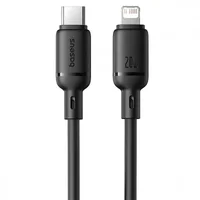 Дата кабель Baseus Silky Series OS Fast Charging Type-C to Lightning 20W (2m) (P10377701) Cluster Black