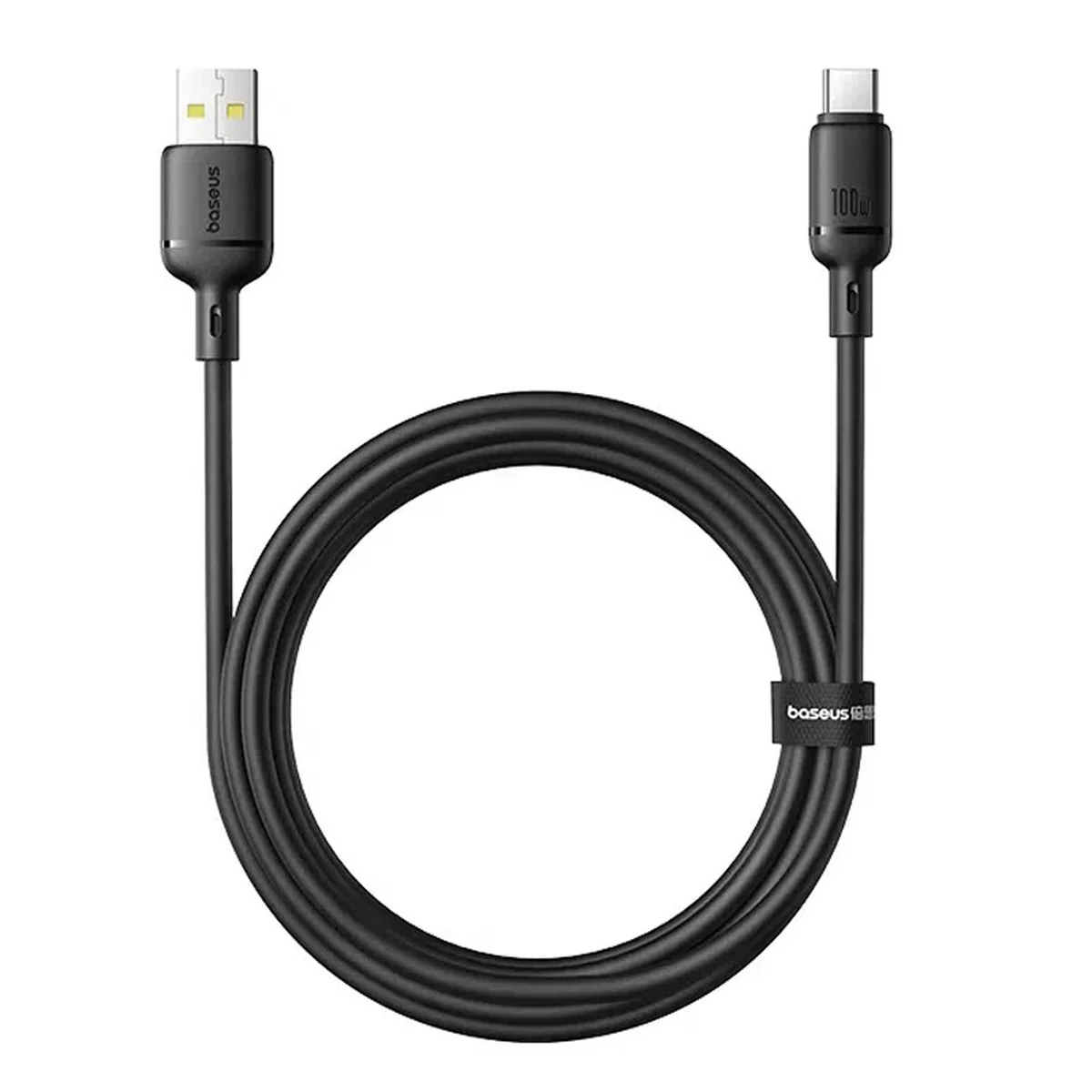 Дата кабель Baseus Silky Series OS Fast Charging USB to Type-C 100W (1m) (P10377703) Cluster Black