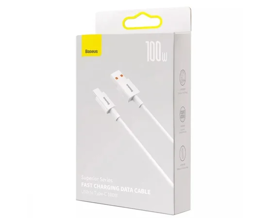 Дата кабель Baseus Superior Series Fast Charging USB to Type-C 100W (1.5m) (P10320102214) Moon White