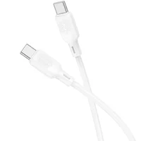 Дата кабель Borofone BX113 Lenny Type-C to Type-C 60W (1m) White