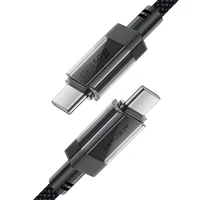 Дата кабель Acefast C12-03 Type-C to Type-C 60W (1.2m) Black