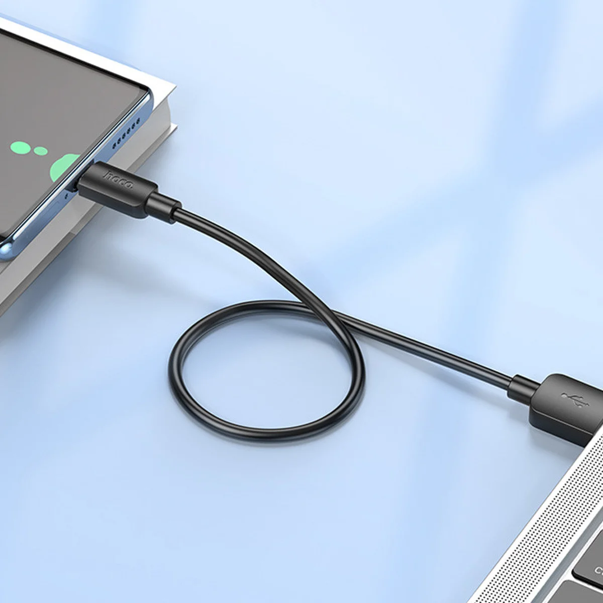 Дата кабель Hoco X96 Hyper USB для Type-C 27W (0.25m) Black