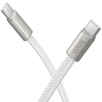 Дата кабель Hoco X125 Exceso Type-C to Type-C 60W (1m) White