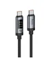 Дата кабель Hoco U148 Lord with display Type-C to Type-C 100W (1.2m) Black