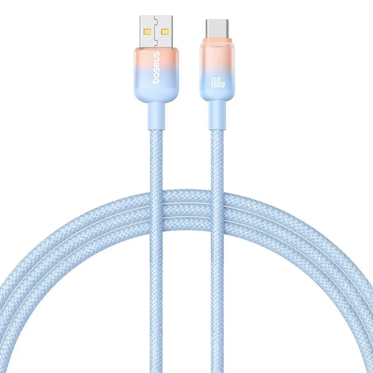 Дата кабель Baseus Discolor Series Fast Charging USB to Type-C 100W (1m) (P10374903) Galaxy Blue