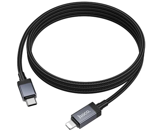 Дата кабель Hoco X118 Generous with display Type-C to Lightning 27W (1m) Black