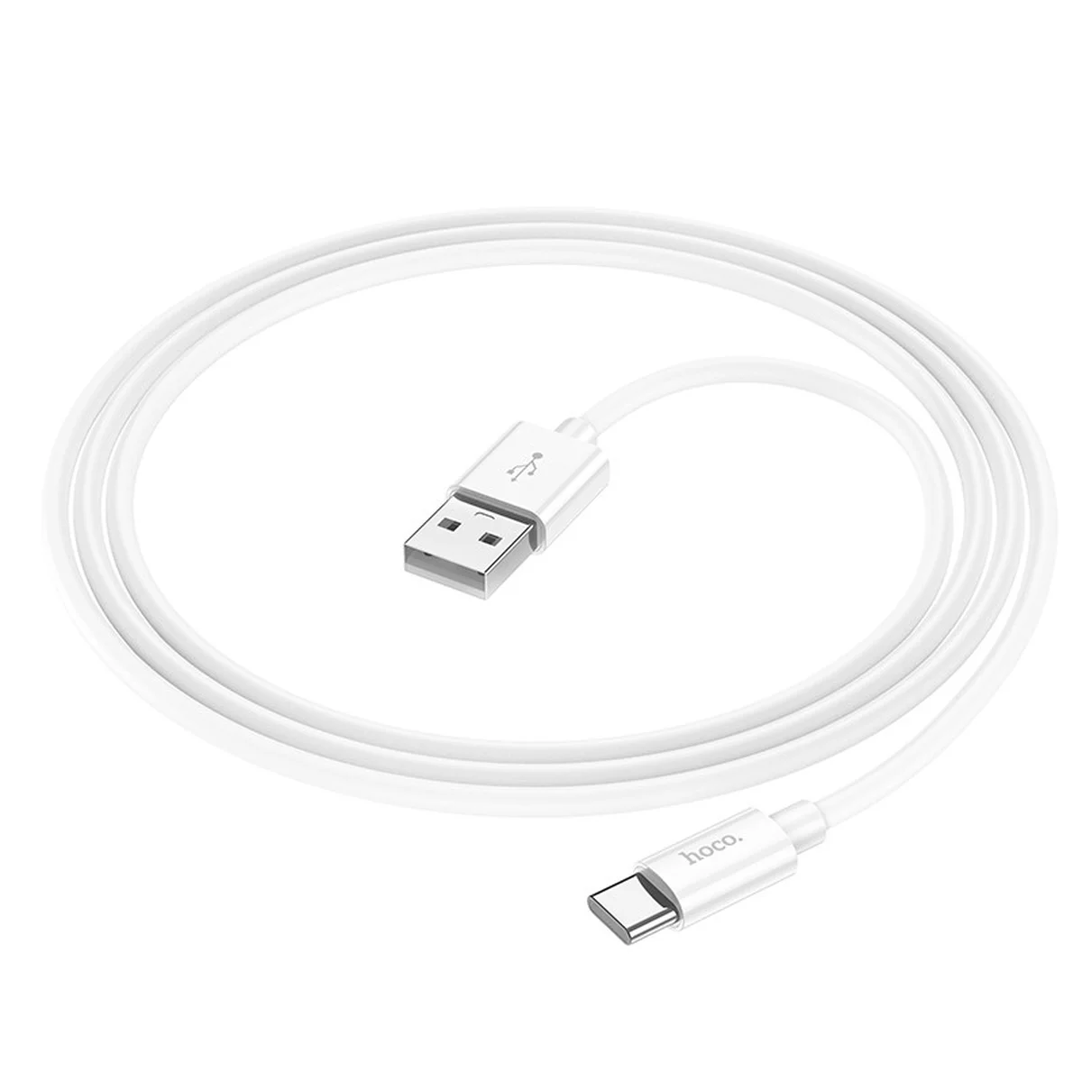Дата кабель Hoco X87 Magic silicone USB to Type-C (1m) White