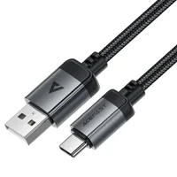 Дата кабель Acefast C20-04 USB to Type-C 3A (1.2m) Black
