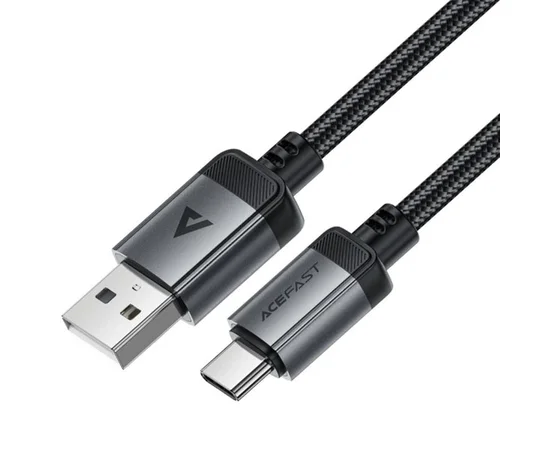 Дата кабель Acefast C20-04 USB to Type-C 3A (1.2m) Black