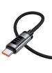 Дата кабель Hoco U148 Lord with display USB to Type-C 100W (1.2m) Black