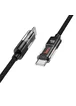 Дата кабель Hoco U116 Transparent Discovery Edition 60W Type-C to Type-C (1.2m) Black
