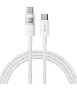 Дата кабель Baseus Display 2 Type-C to Type-C 100W (1m) (P10382702) Moon White