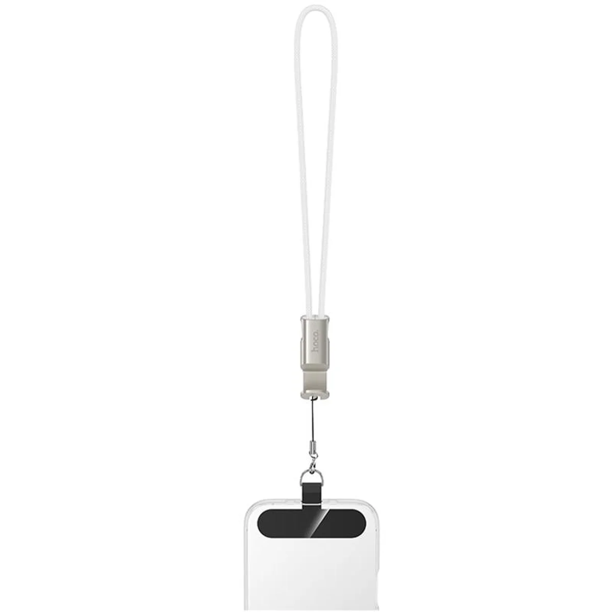 Дата кабель Hoco X126 Experto Type-C to Type-C 60W + Phone Holder & Lanyard (0.35m) Light Gray