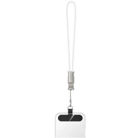 Дата кабель Hoco X126 Experto Type-C to Type-C 60W + Phone Holder & Lanyard (0.35m) Light Gray