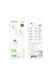 Дата кабель Borofone BX115 Lotto USB to Type-C 3A (1m) White