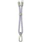 Дата кабель-шнурок Hoco GH5 Elegant Type-C to Lightning (0.21m) Denim Blue
