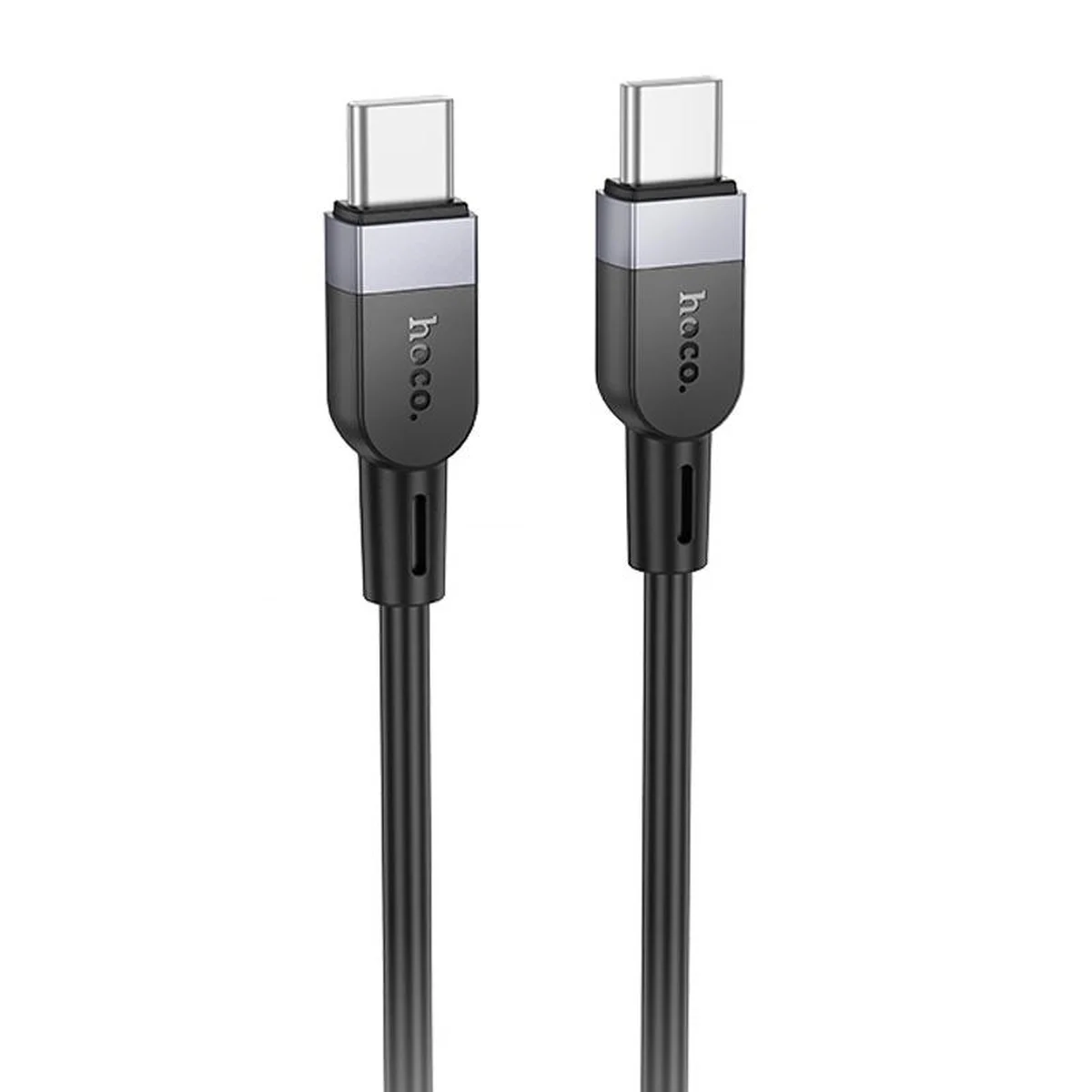Дата кабель Hoco X109 Energy silicone Type-C to Type-C 60W (1m) Black