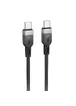 Дата кабель Hoco X109 Energy silicone Type-C to Type-C 60W (1m) Black